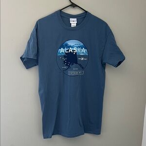 Celebrity Cruises Alaska Voyage 2017 Graphic T Shirt Blue Medium